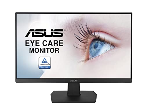 ASUS Eye Care VA27EHE | 27 Zoll Full HD Monitor | Rahmenlos, TÜV zertifiziert, Blaulichtfilter, FreeSync | 75 Hz, 16:9 IPS Panel, 1920x1080 | HDMI, D-Sub