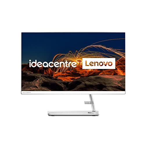 Lenovo IdeaCentre AIO 3 60,45 cm (23,8 Zoll, 1920x1080, FHD, WideView, entspiegelt) All-in-One Desktop-PC (AMD Ryzen 5 5500U, 16GB RAM, 512GB SSD, DVD-Brenner, AMD Radeon Grafik, Windows 11 Home) weiß